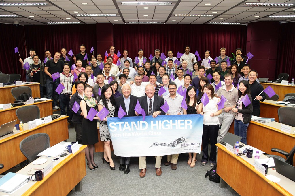  KH-EMBA Program faculty, staff and students cheer the No. 1 ranking of the Program by the Financial Times.