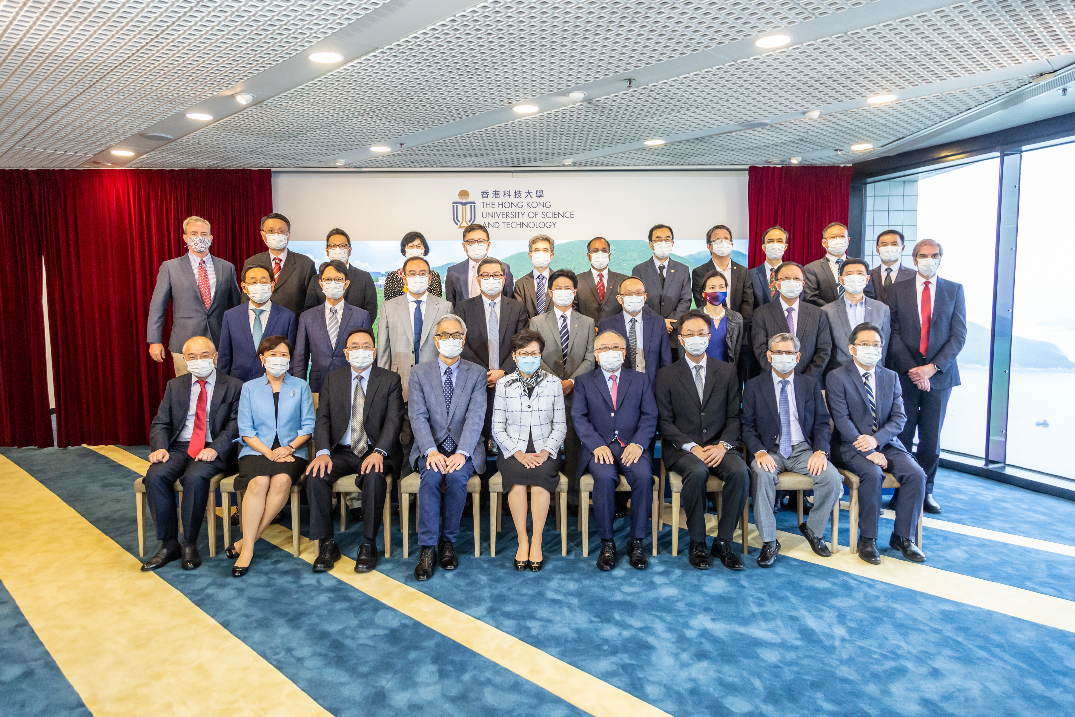 The Chief Executive Mrs. Carrie LAM visited HKUST on August 6, 2021 to learn more about the University’s latest research and innovation endeavors. 
