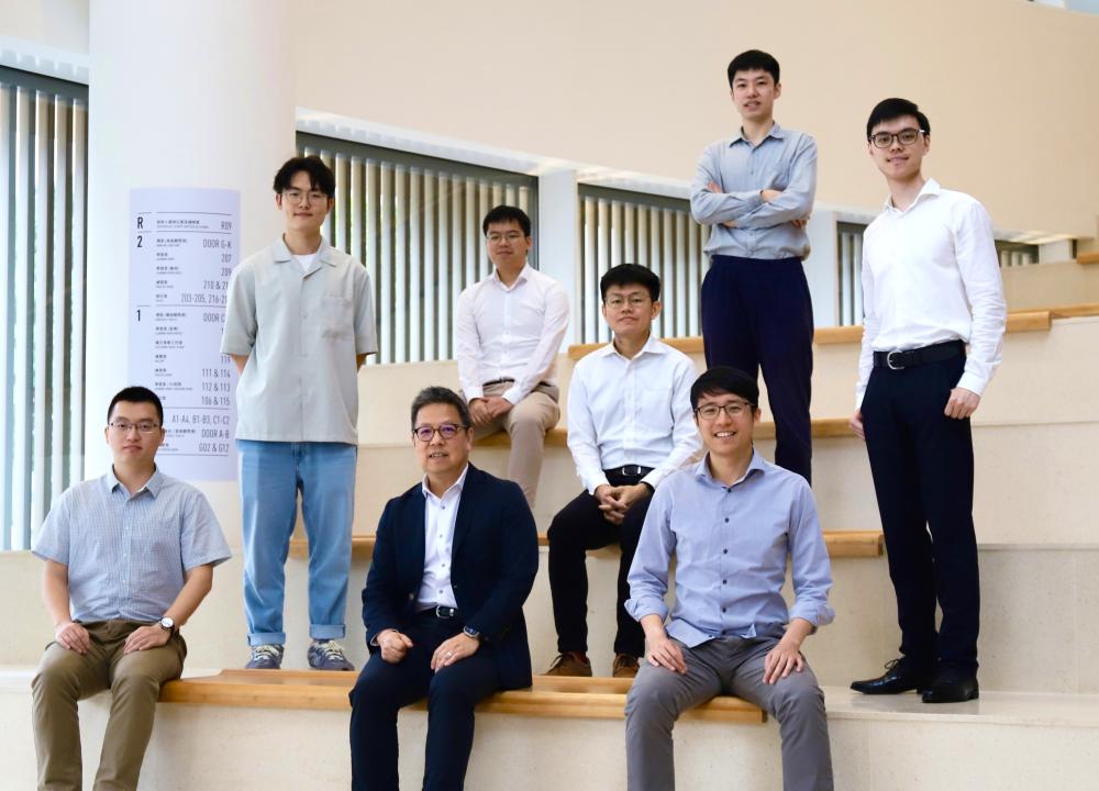 Dean of Engineering Prof. Hong K. Lo (front row, center) and his research team members